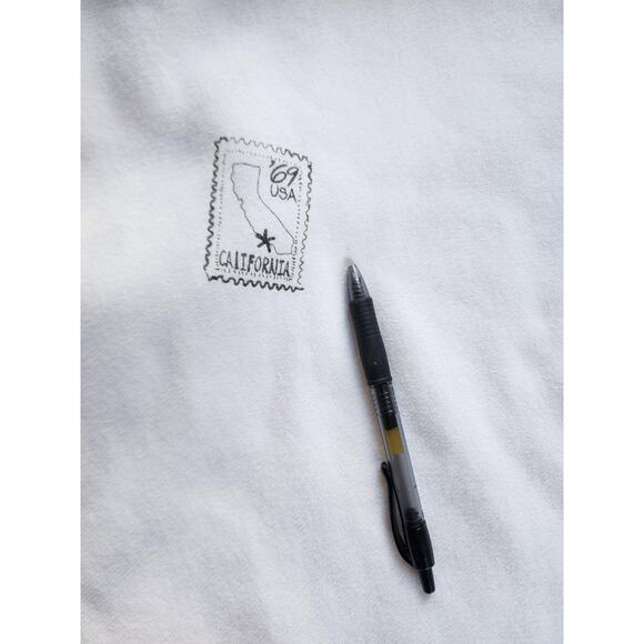 Hollister Hoodie Sweatshirt Mens Large White Heaven Sent Los Angeles Full Zip - Picture 12 of 16